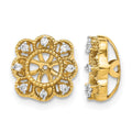 14k Fancy Diamond Earring Jackets