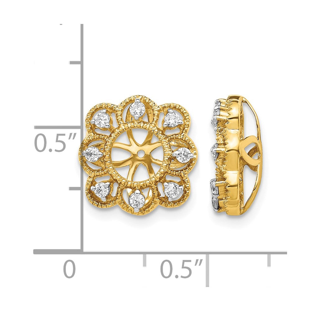 10k Fancy Diamond Earring Jackets