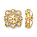 10k Fancy Diamond Earring Jackets