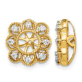 14k Fancy Diamond Earring Jackets