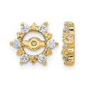 14k AA Fancy Diamond Earring Jackets