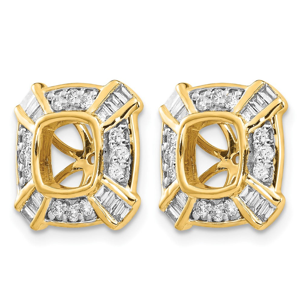 14k Fancy Diamond Earring Jackets