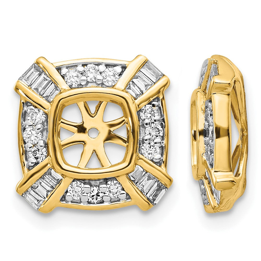 14k Fancy Diamond Earring Jackets
