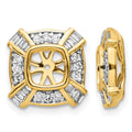 14k Fancy Diamond Earring Jackets