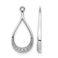 10k White Gold Diamond Earring Jackets