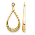 10k Yellow Gold Diamond Earring Jackets