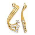 14k AA Fancy Twist Diamond Earring Jacket