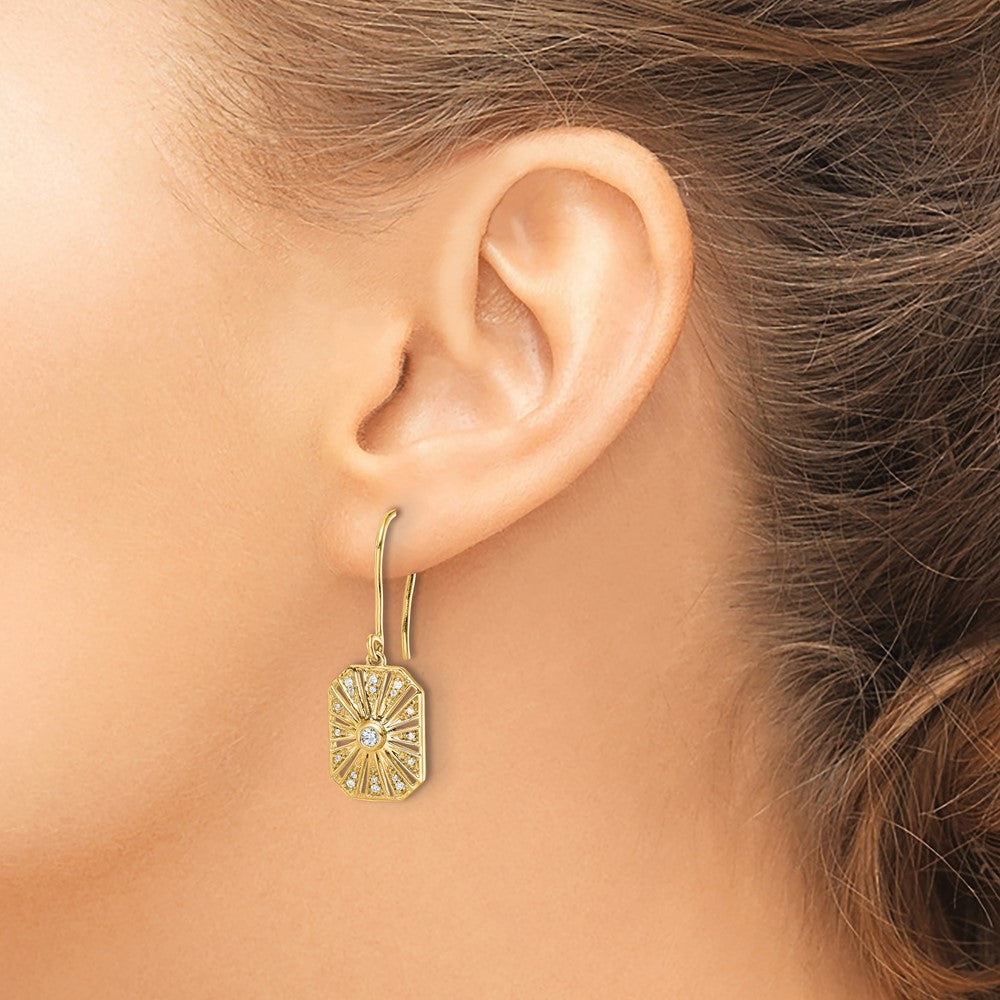 14k Diamond Vintage Earrings
