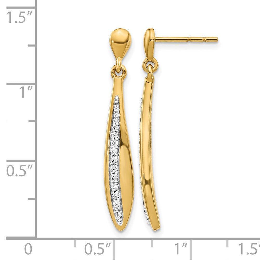 14k Diamond Post Earrings