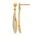 14k Diamond Post Earrings