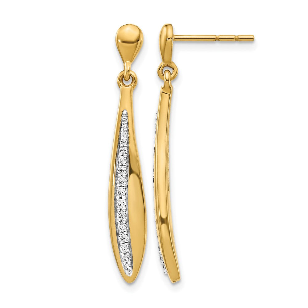 14k Diamond Post Earrings