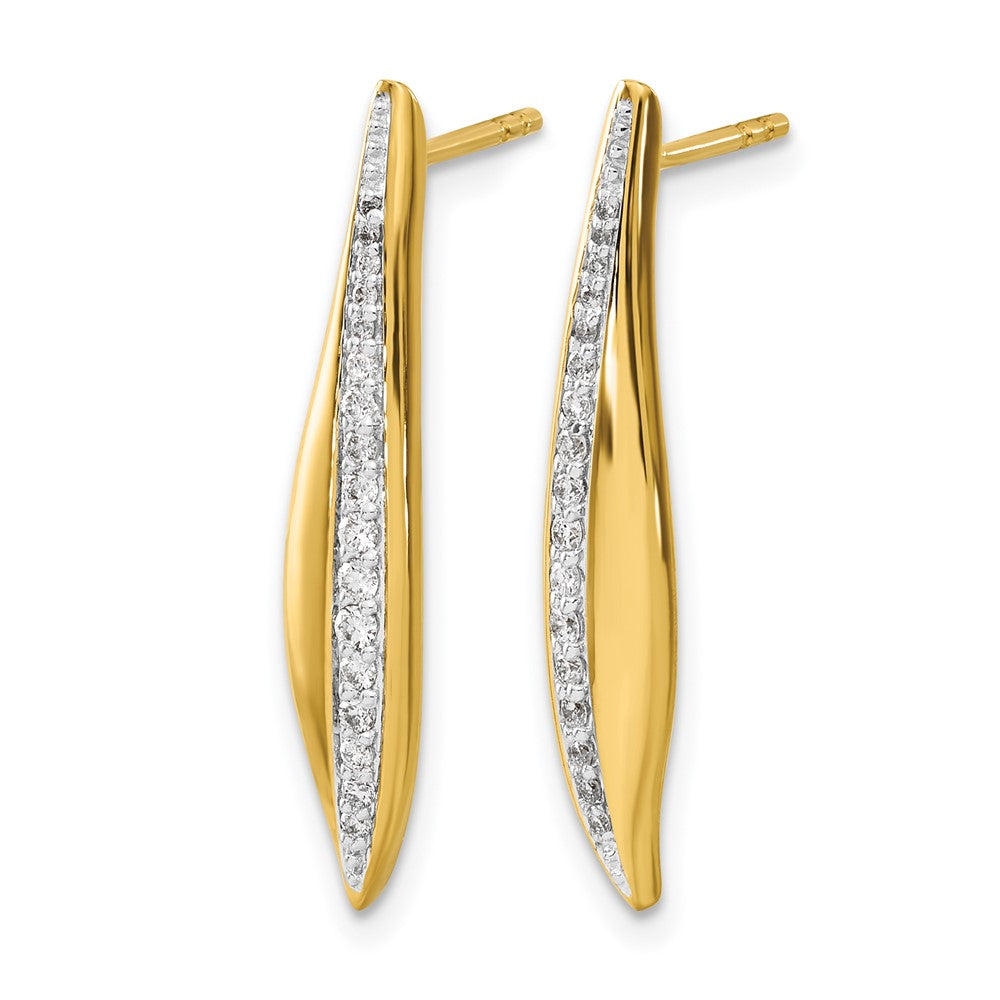14k Diamond Post Earrings