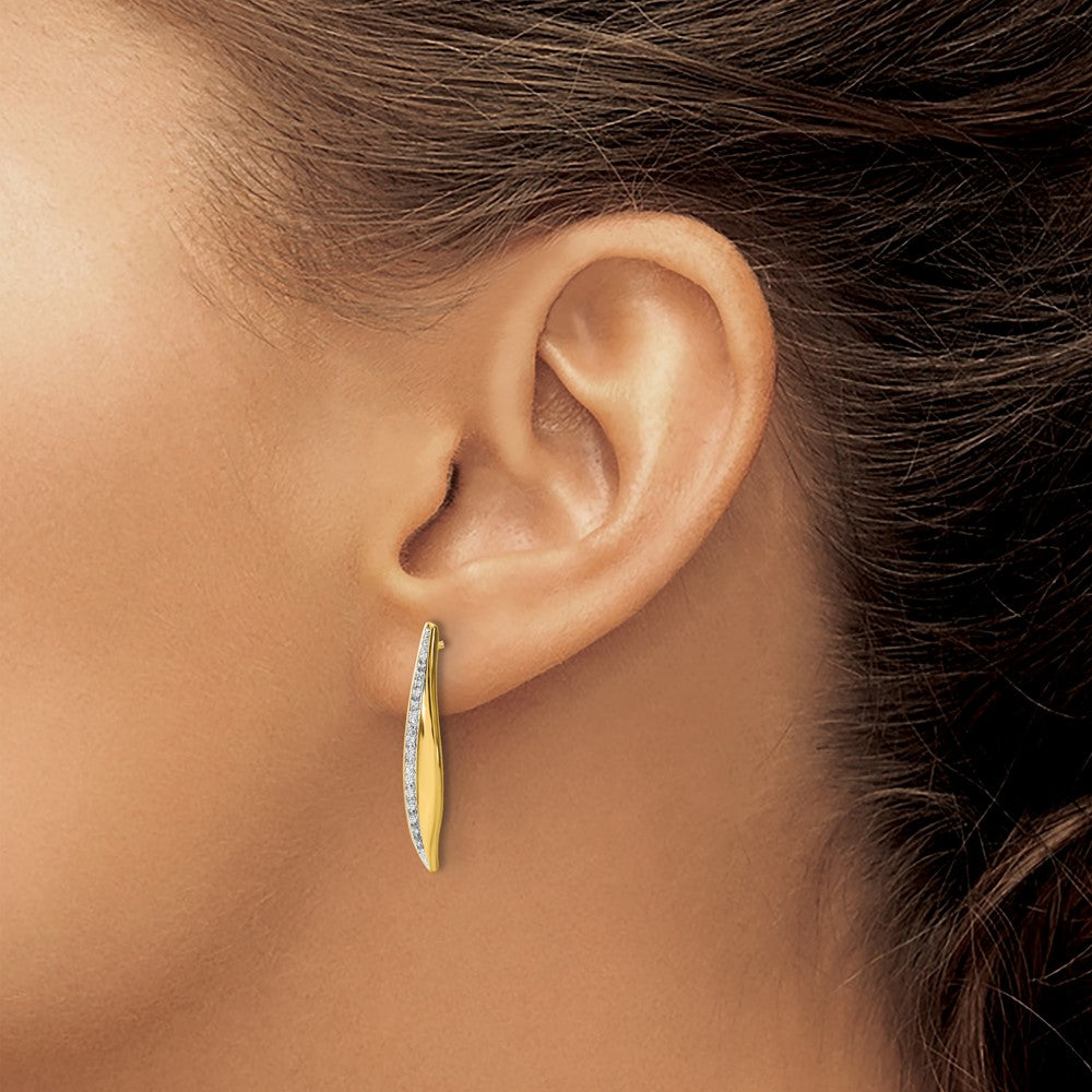 14k Diamond Post Earrings