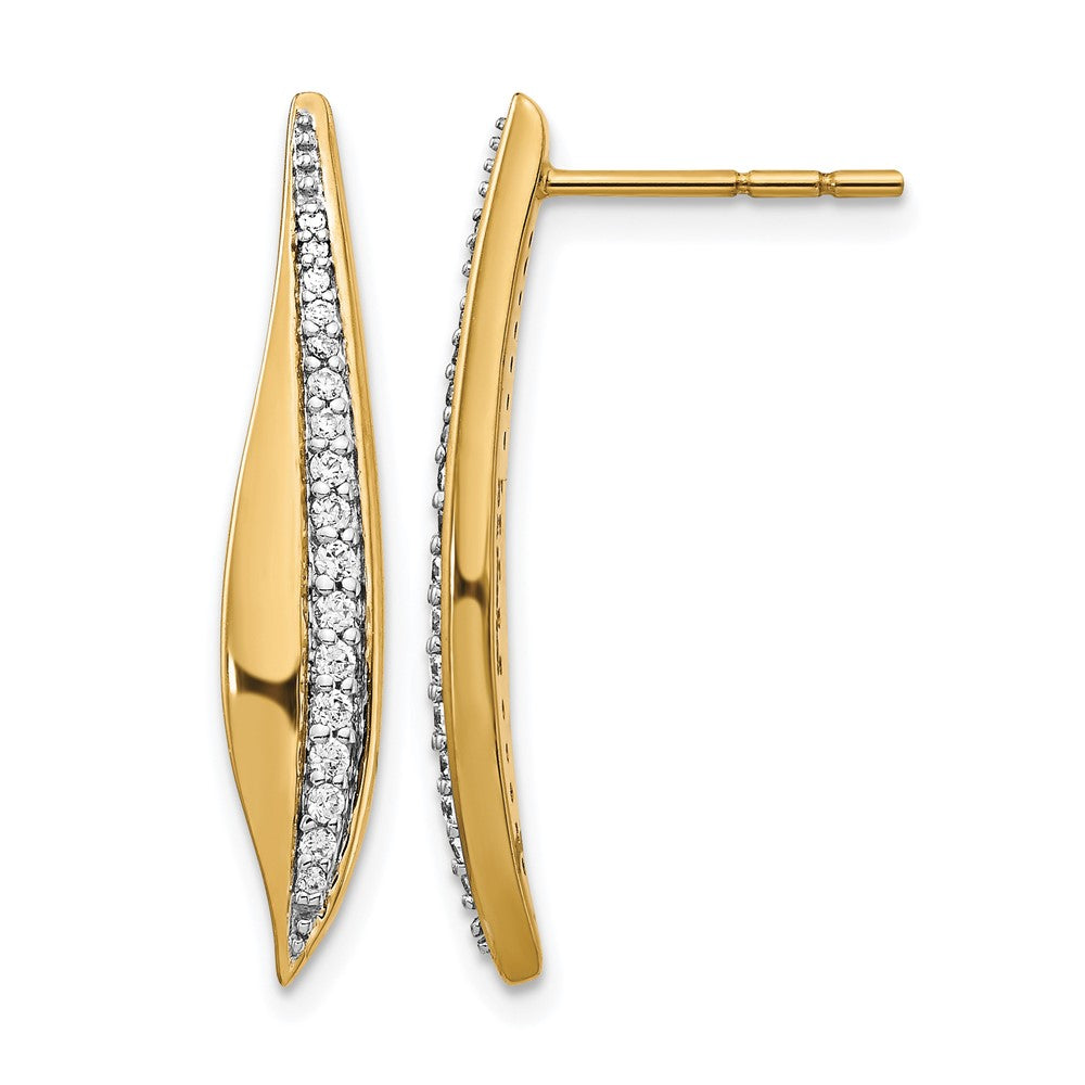 14k Diamond Post Earrings
