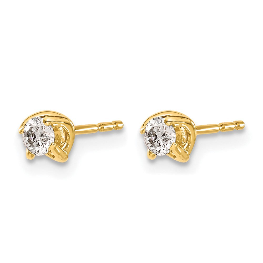 14k Diamond Post Earrings