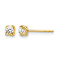14k Diamond Post Earrings