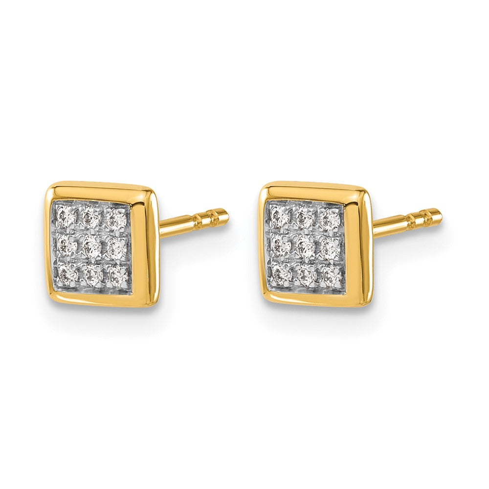 14k Diamond Post Earrings