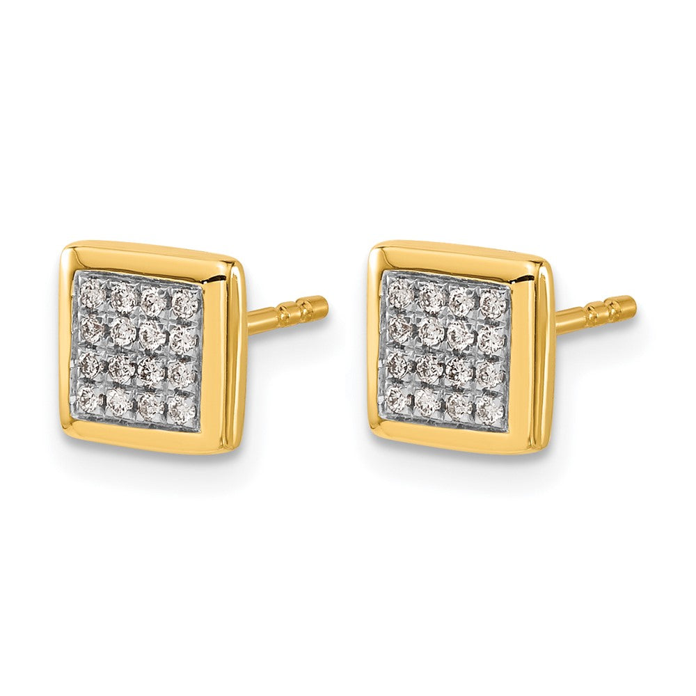 10k Diamond Post Earrings