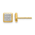 14k Diamond Post Earrings