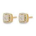 14k Diamond Post Earrings