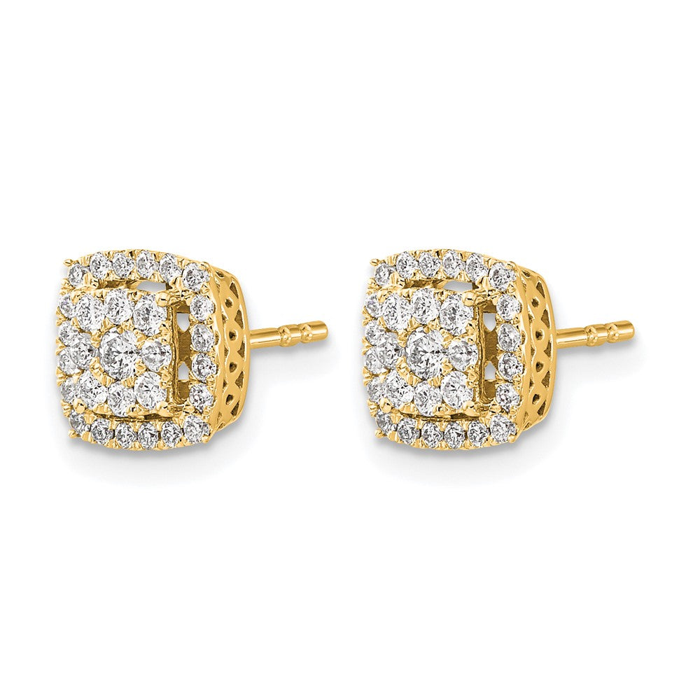 14k Diamond Post Earrings