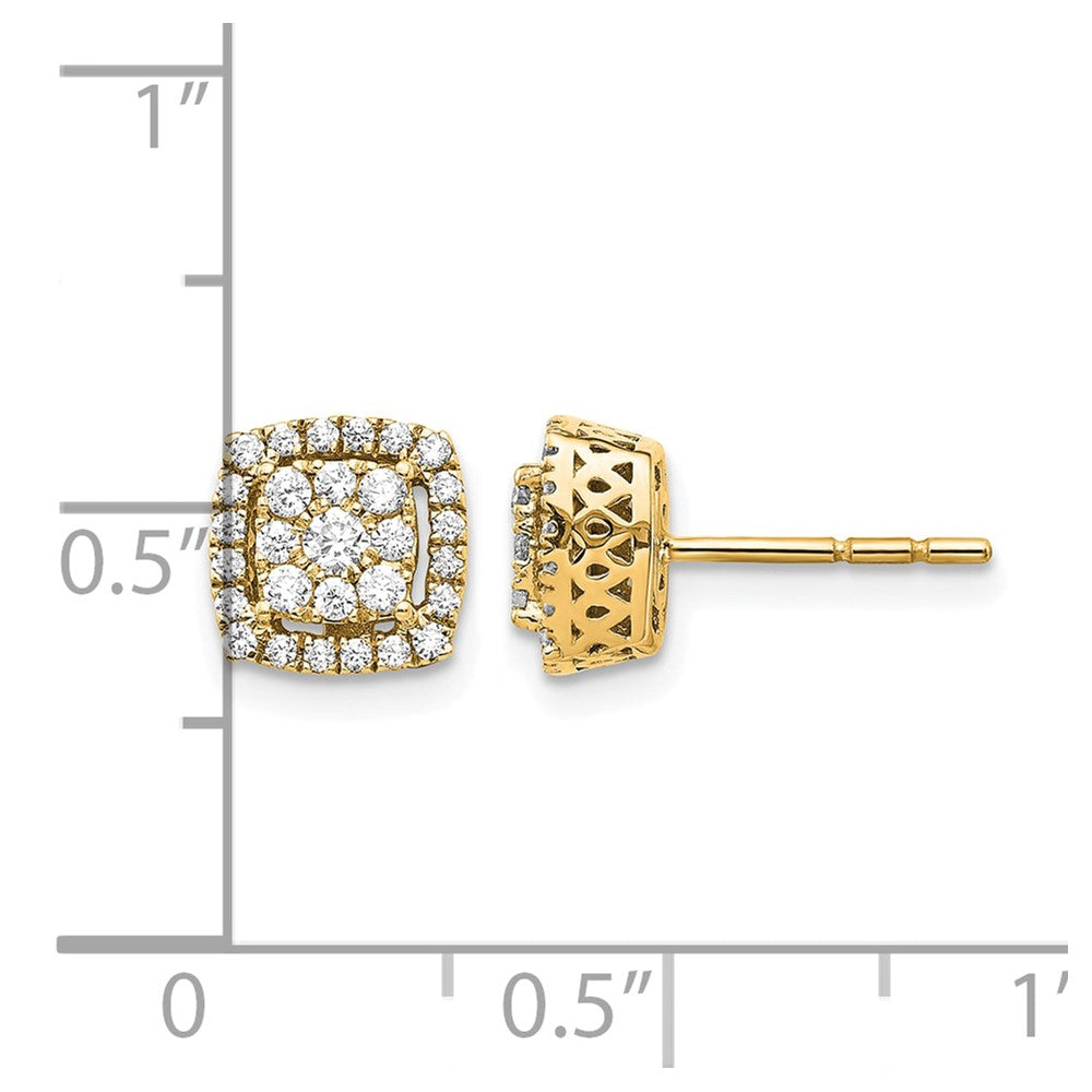 14k Diamond Post Earrings