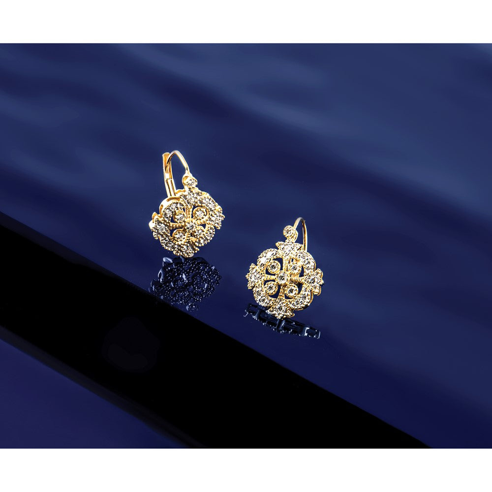 14k Diamond Post Earrings