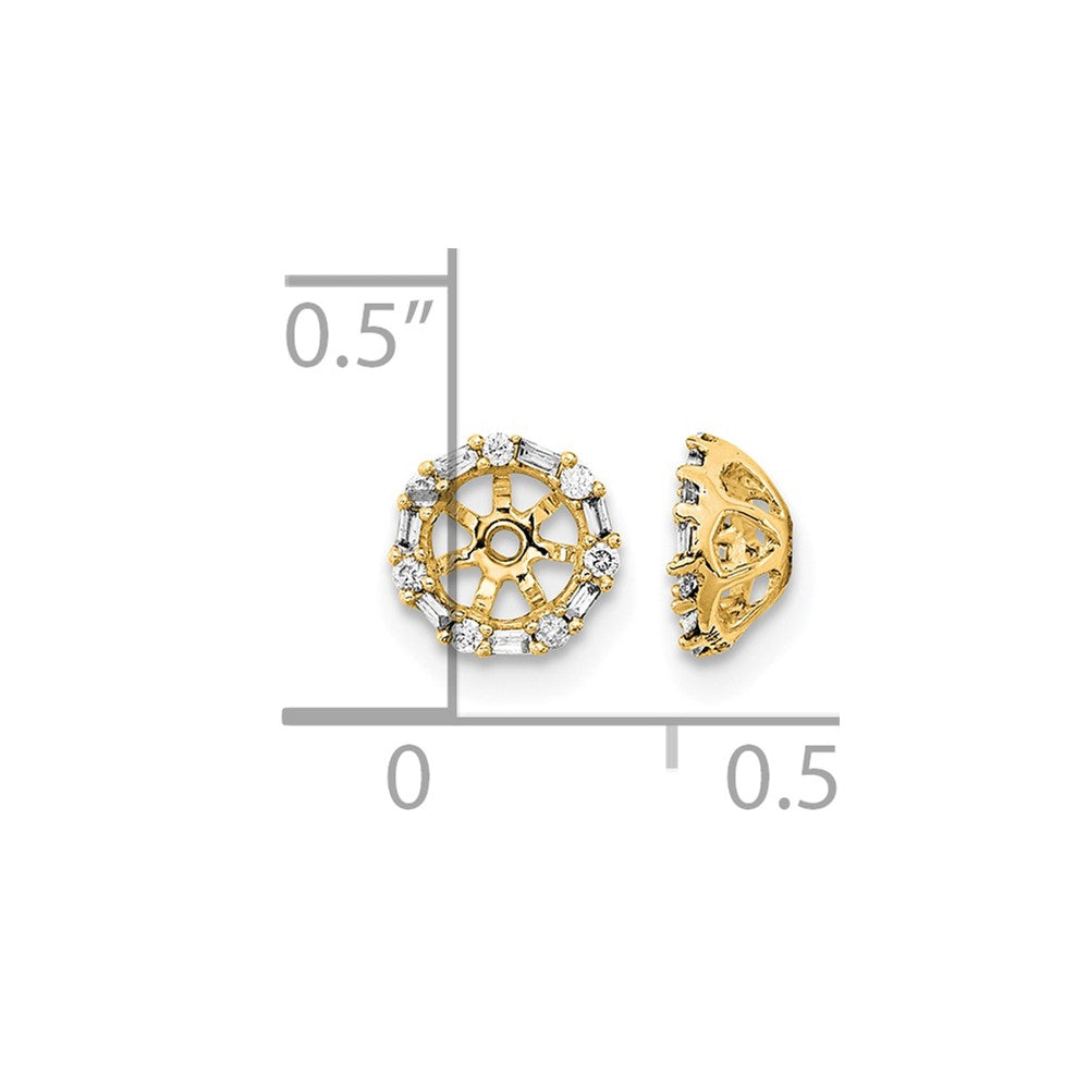 14k Diamond Earring Jackets