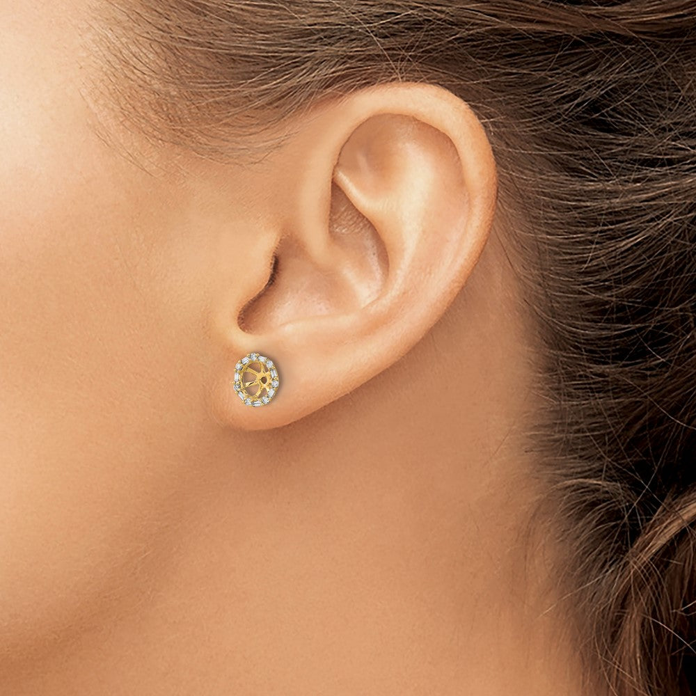 14k Diamond Earring Jackets