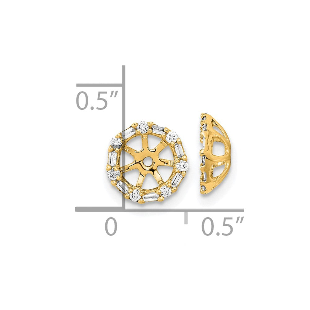 14k Diamond Earring Jackets