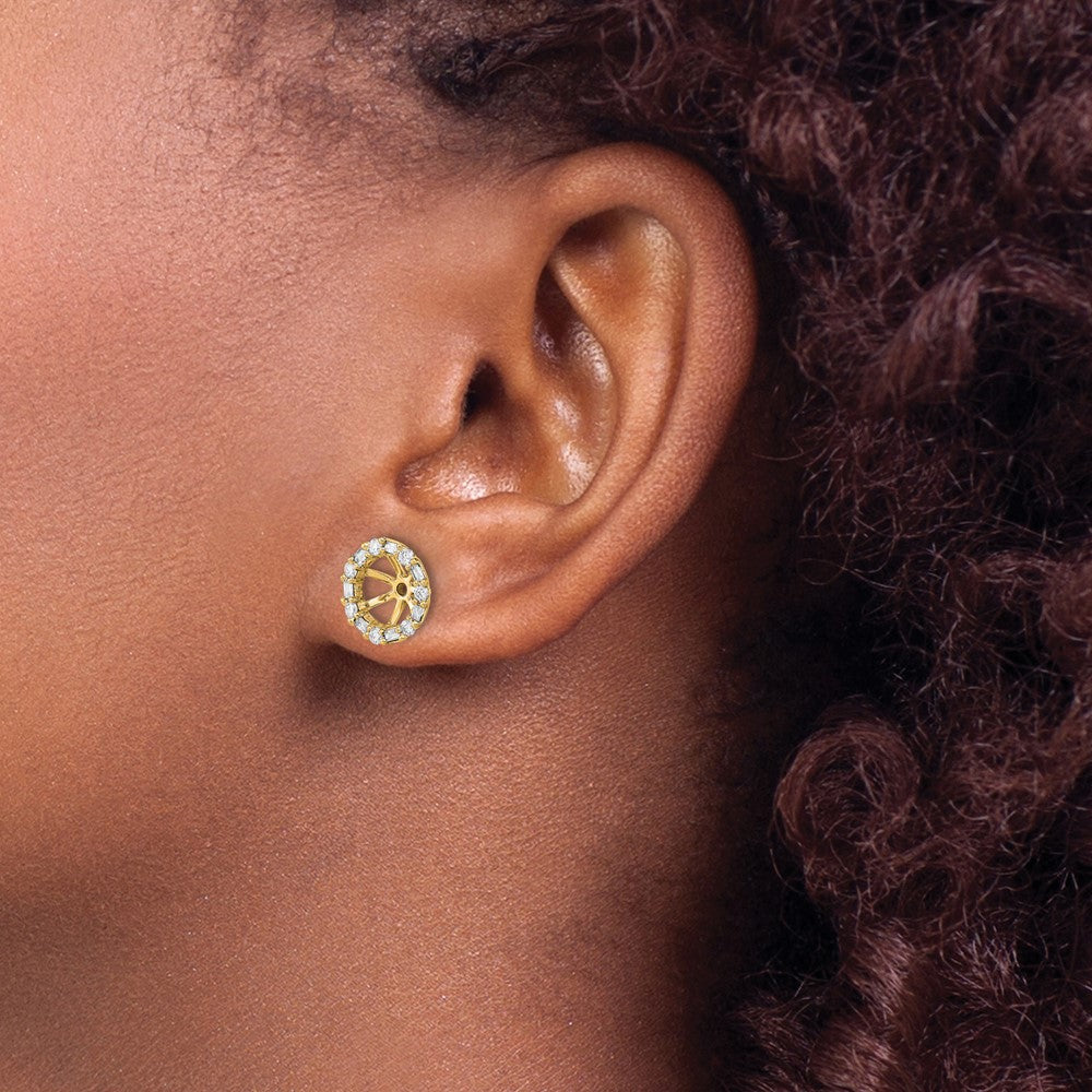 14k Diamond Earring Jackets