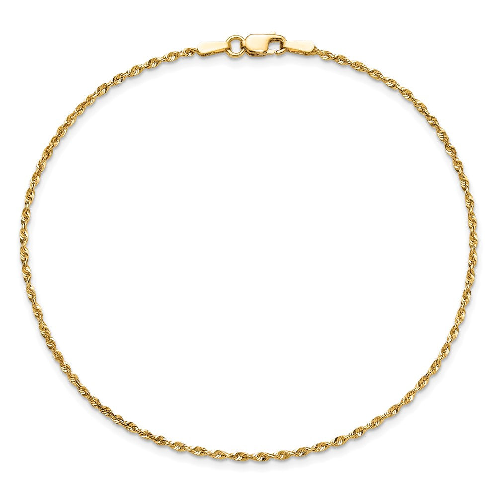 14k 1.5mm Ultra D/C Lightweight Rope Chain