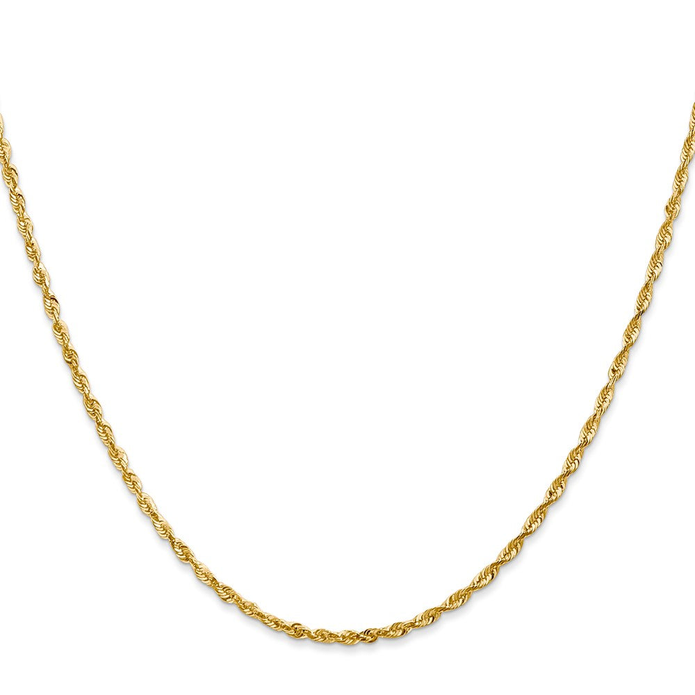 14k 2.0mm Ultra D/C Lightweight Rope Chain