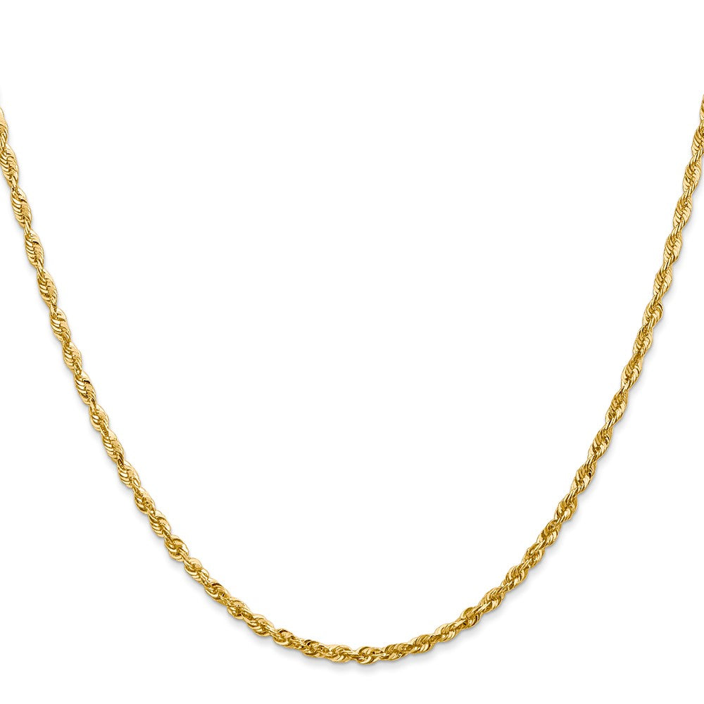 14k 2.25mm Ultra D/C Lightweight Rope Chain