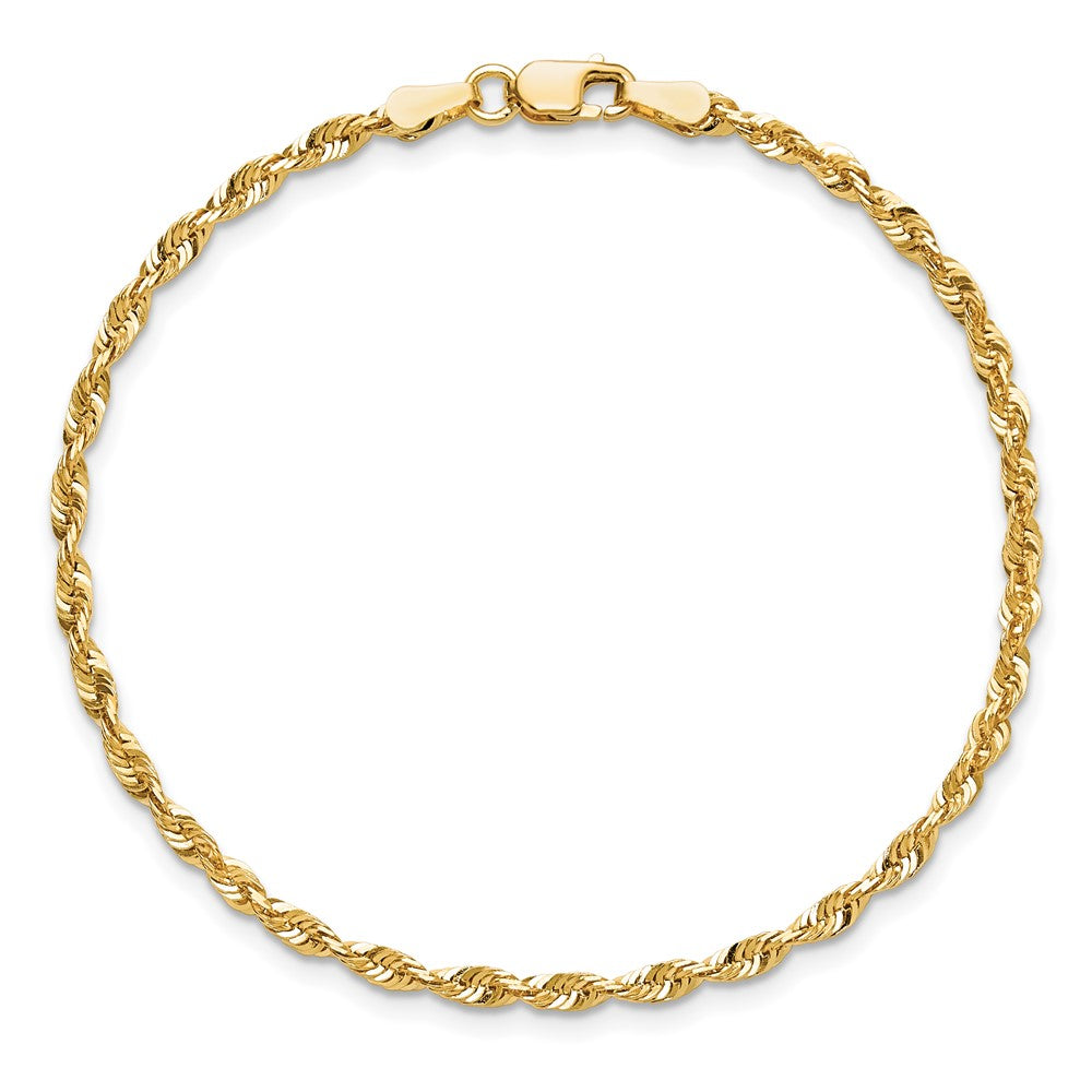 14k 2.5mm Ultra D/C Lightweight Rope Chain