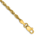 14k 2.5mm Ultra D/C Lightweight Rope Chain