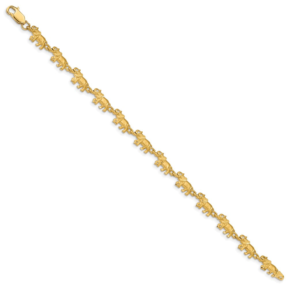 14k Elephant Bracelet
