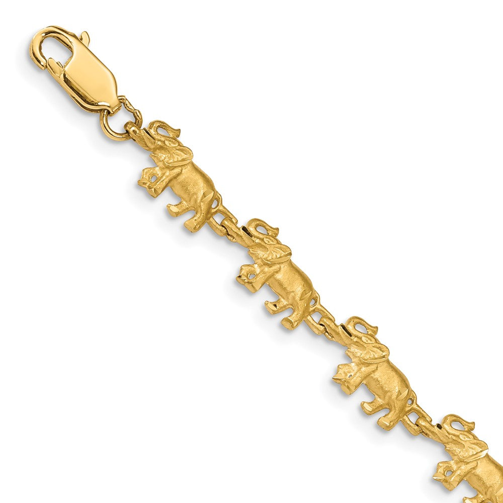 14k Elephant Bracelet