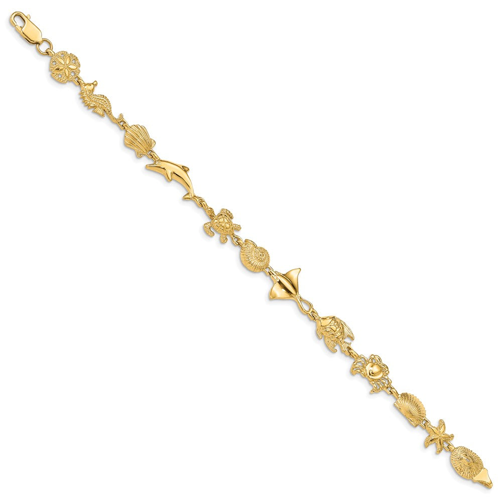 14k Sea Life Bracelet