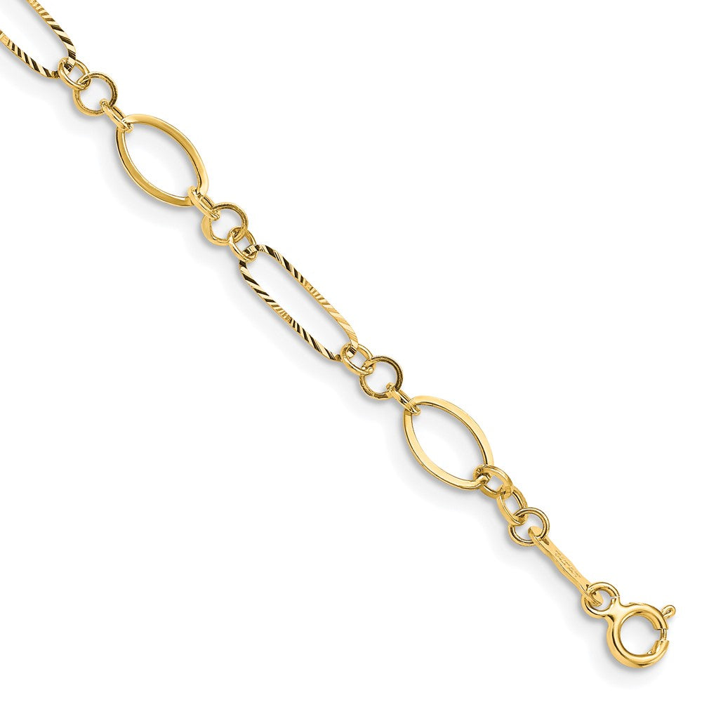 14k Oval Link Bracelet