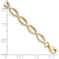 14k Polished Oval Link Bracelet