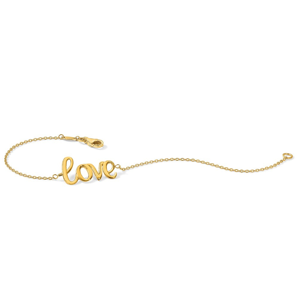 14K Polished LOVE Bracelet