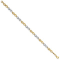 14K Two-tone Infinity Symbol Bracelet