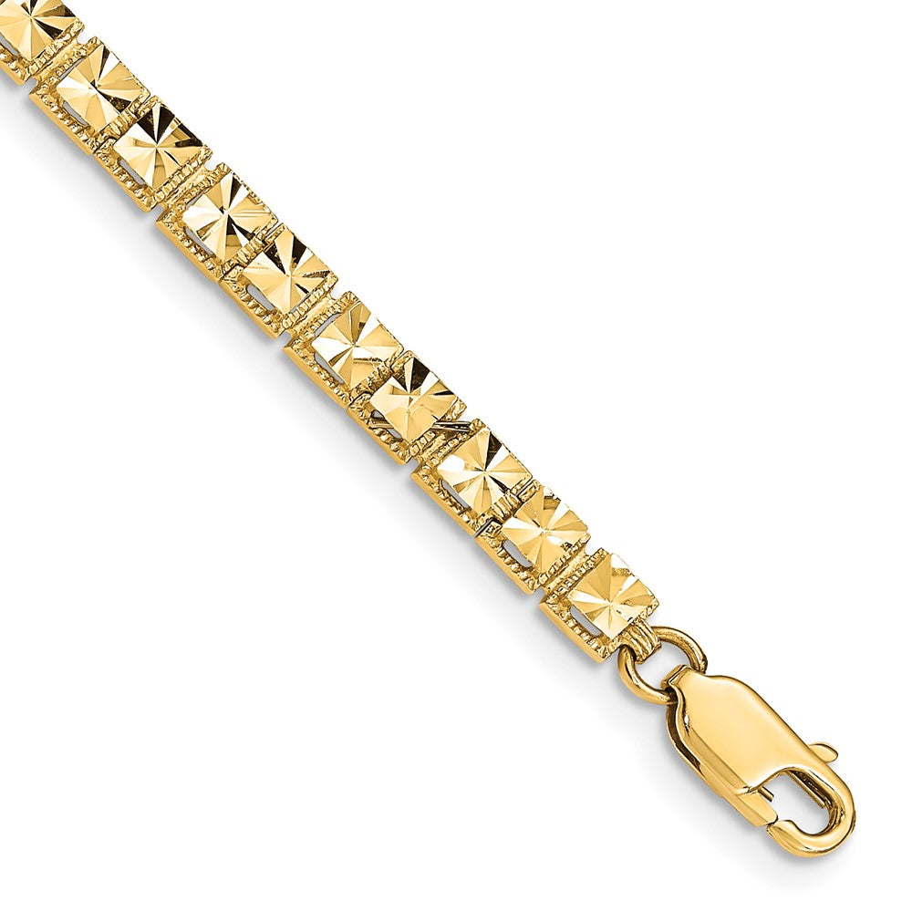 14K Diamond-Cut Bracelet