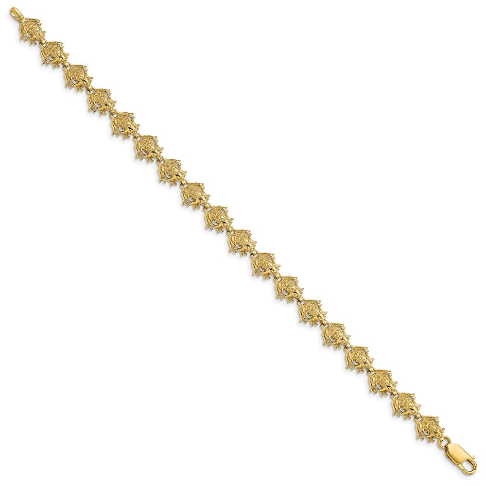 14k Frog Bracelet