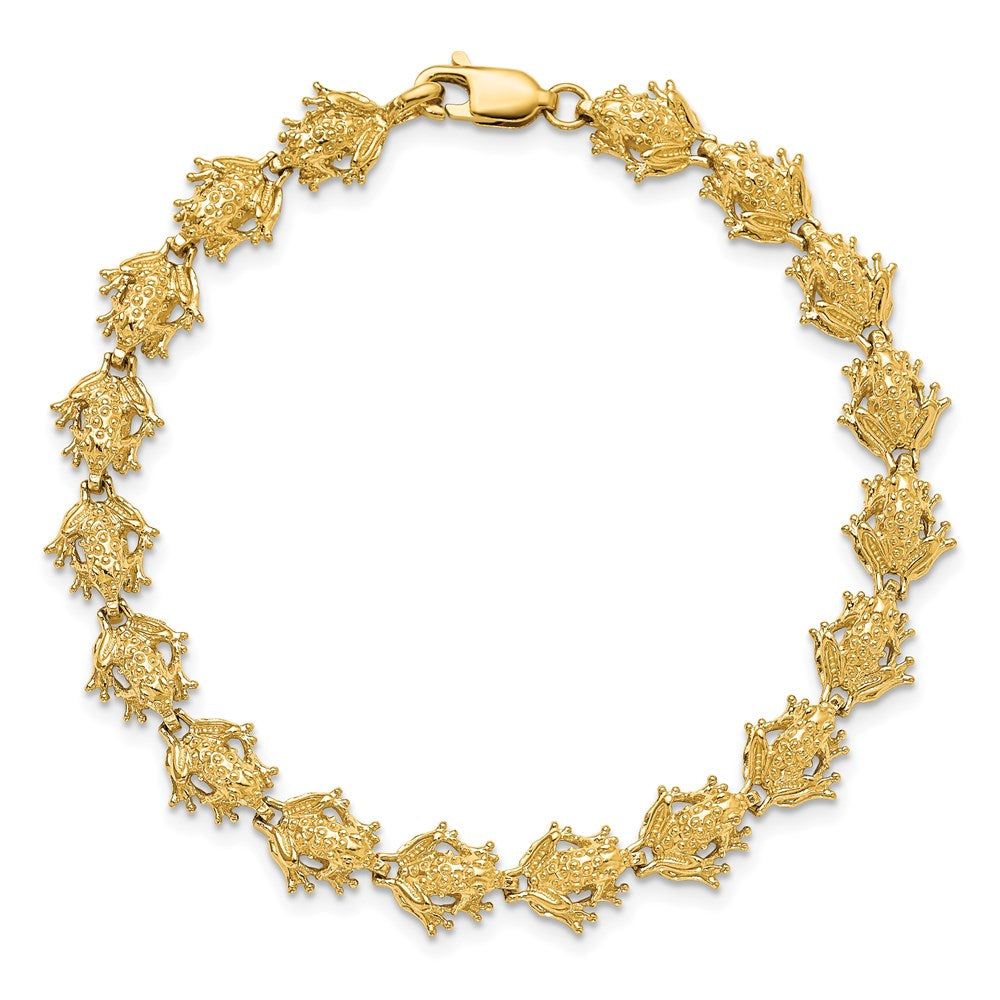 14k Frog Bracelet