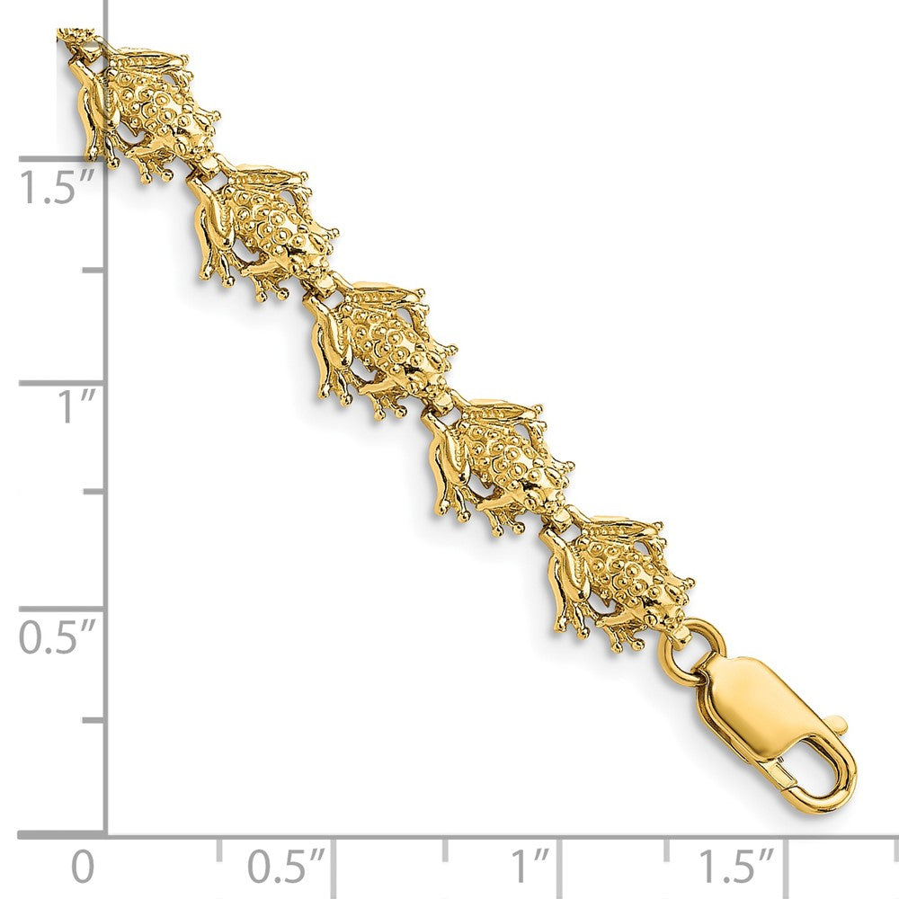 14k Frog Bracelet