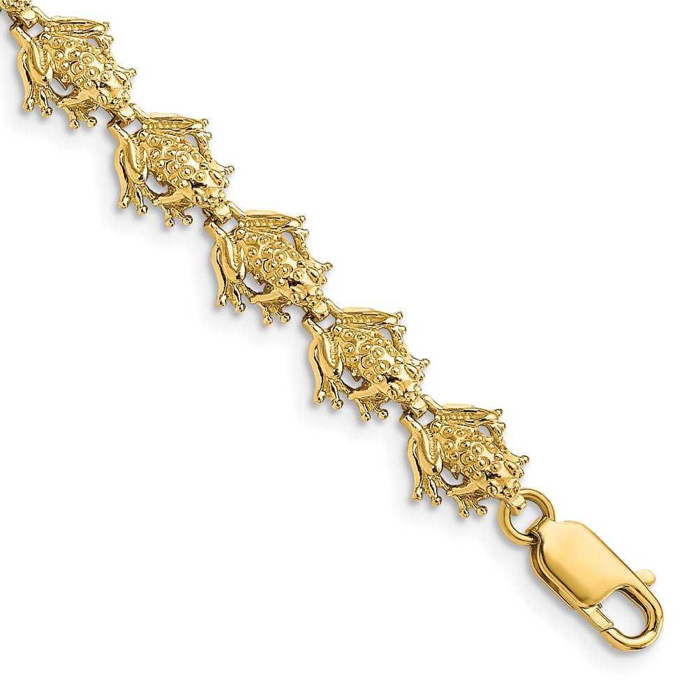 14k Frog Bracelet