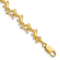 14k Dolphins Bracelet