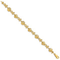 14K Shell, Sand Dollar, Starfish Bracelet